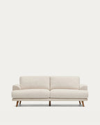 Japandi 2-Sitzer-Sofa Karin – Chenille, Beige, 210 cm – Produktansicht