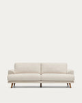 Japandi 3-Sitzer-Sofa Karin – Beige, 231 cm – Produktansicht