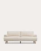 Japandi 3-Sitzer-Sofa Karin – Beige, 231 cm – Produktansicht