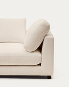 Japandi Chaiselongue Gala links – Chenille, Beige, 193 × 105 cm – weitere Ansicht