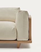 Japandi 3-Sitzer-Sofa Oaq – Beige, 225 cm – weitere Ansicht