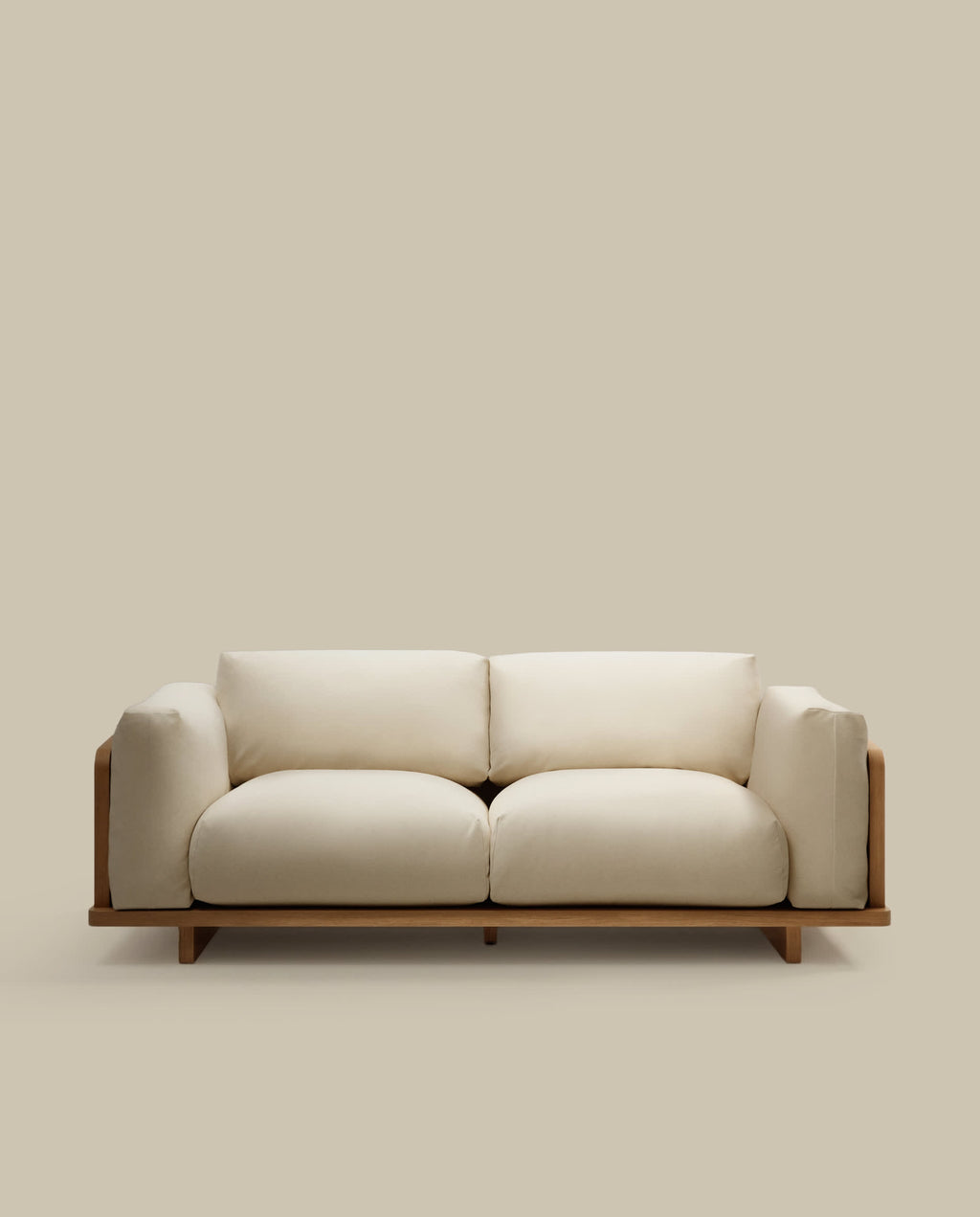 Japandi 3-Sitzer-Sofa Oaq – Beige, 225 cm – weitere Ansicht