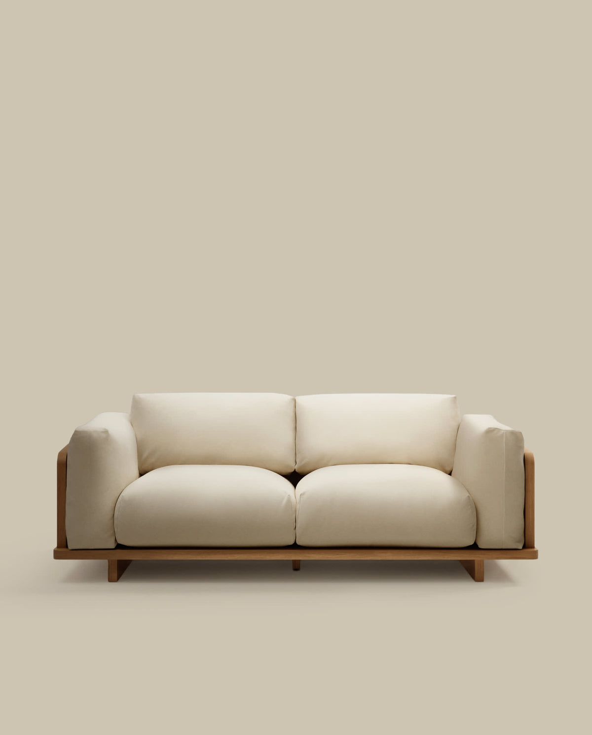 Japandi 3-Sitzer-Sofa Oaq – Beige, 225 cm – weitere Ansicht
