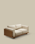 Japandi 3-Sitzer-Sofa Oaq – Beige, 225 cm – weitere Ansicht
