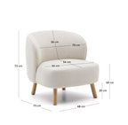 Japandi Sessel Ulit – Natur, Beige – weitere Ansicht