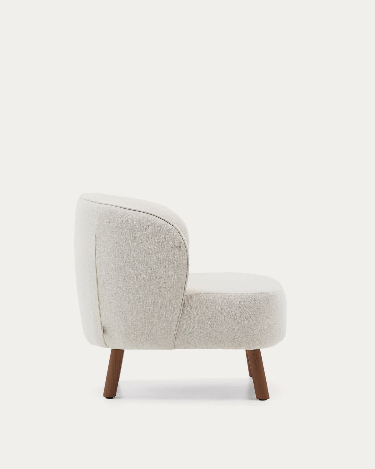 Japandi Sessel Ulit – Nussbaum, Beige – weitere Ansicht