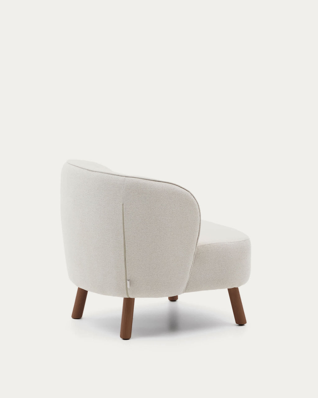 Japandi Sessel Ulit – Nussbaum, Beige – weitere Ansicht