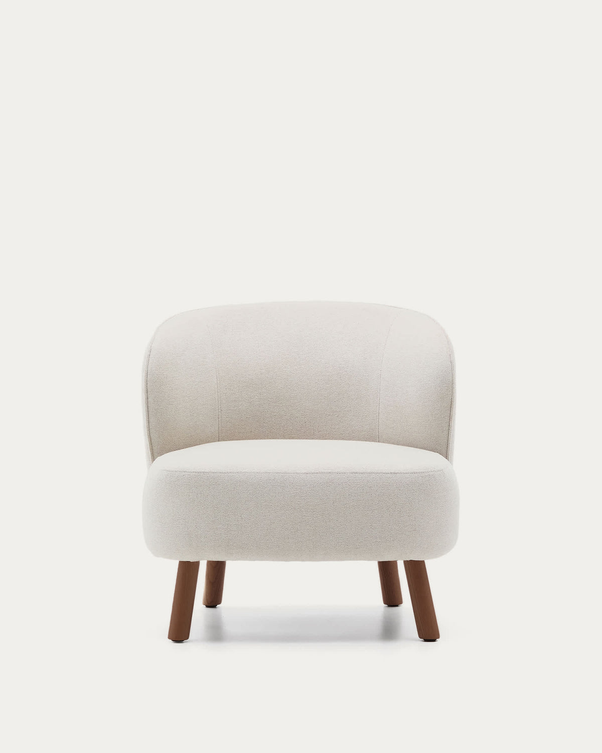 Japandi Sessel Ulit – Nussbaum, Beige – weitere Ansicht
