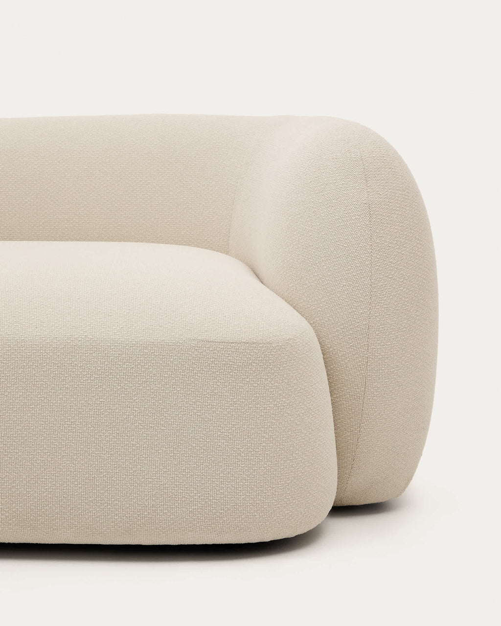Japandi 3-Sitzer-Modulsofa Martina – Chaiselongue links, Ecru, 287 cm – weitere Ansicht