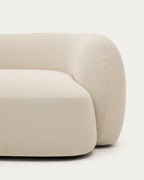 Japandi 3-Sitzer-Modulsofa Martina – Chaiselongue links, Ecru, 287 cm – weitere Ansicht
