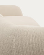 Japandi 3-Sitzer-Modulsofa Martina – Chaiselongue links, Ecru, 287 cm – weitere Ansicht