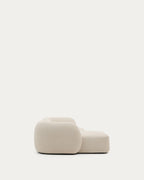 Japandi 3-Sitzer-Modulsofa Martina – Chaiselongue links, Ecru, 287 cm – weitere Ansicht