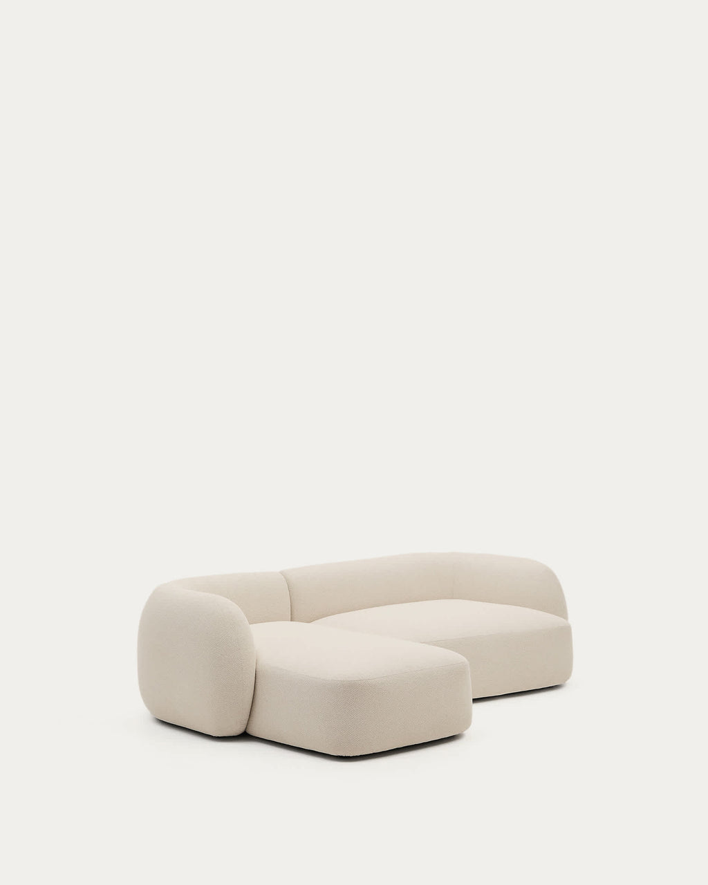 Japandi 3-Sitzer-Modulsofa Martina – Chaiselongue links, Ecru, 287 cm – weitere Ansicht