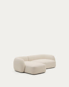 Japandi 3-Sitzer-Modulsofa Martina – Chaiselongue links, Ecru, 287 cm – weitere Ansicht