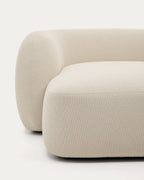 Japandi 4-Sitzer-Modulsofa Martina – Chaiselongue rechts, Ecru, 377 cm – weitere Ansicht