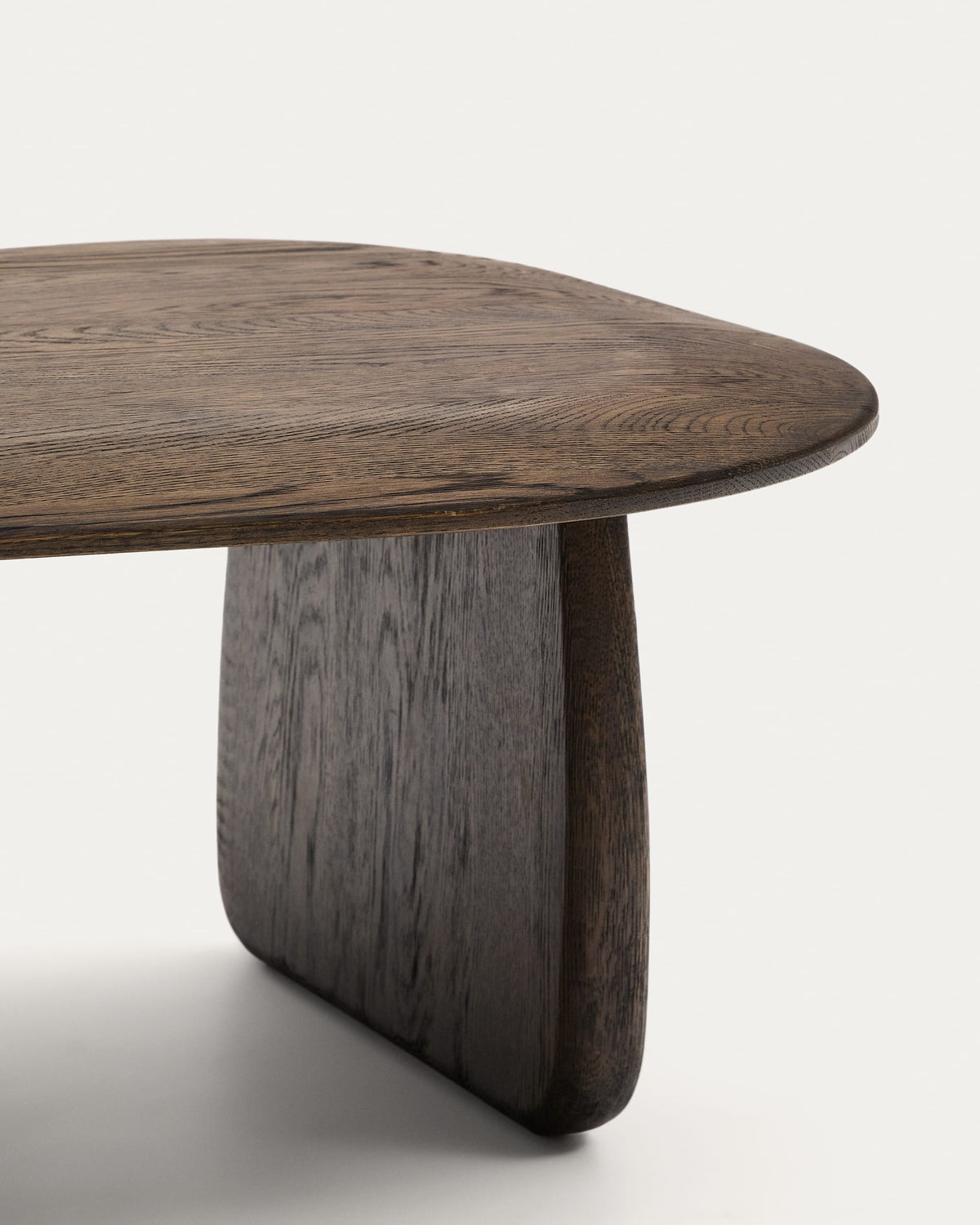 Japandi Beistelltisch Pirita – Eiche, Dunkelbraun, 71 × 70 cm – weitere Ansicht
