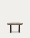 Japandi Beistelltisch Pirita – Eiche, Dunkelbraun, 71 × 70 cm – Produktansicht