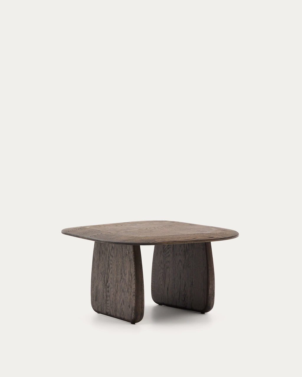 Japandi Beistelltisch Pirita – Eiche, Dunkelbraun, 71 × 70 cm – weitere Ansicht