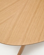 Japandi Esstisch Naanim – Eichenfurnier, Braun, 180 × 110 cm – weitere Ansicht