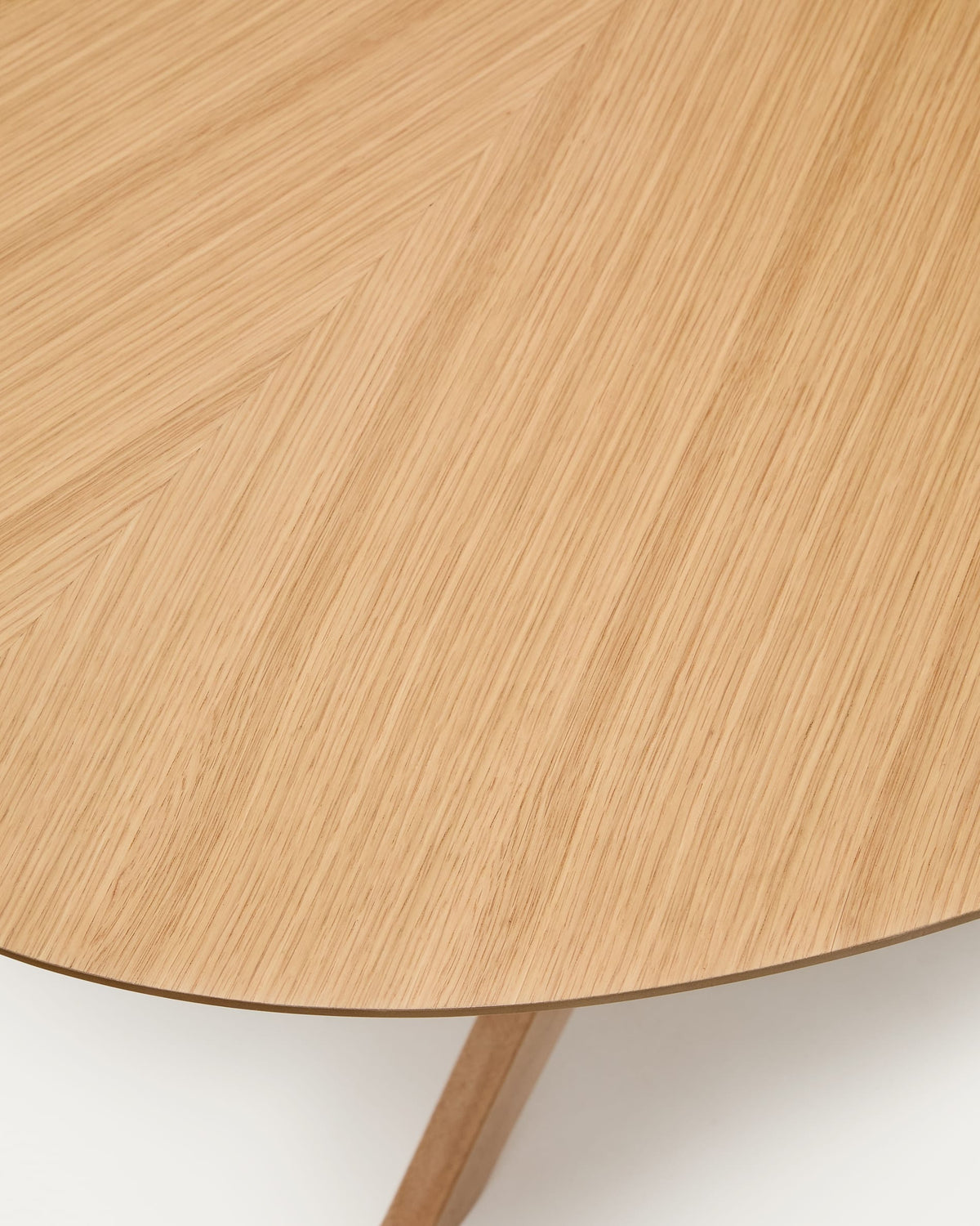 Japandi Esstisch Naanim – Eichenfurnier, Braun, 180 × 110 cm – weitere Ansicht