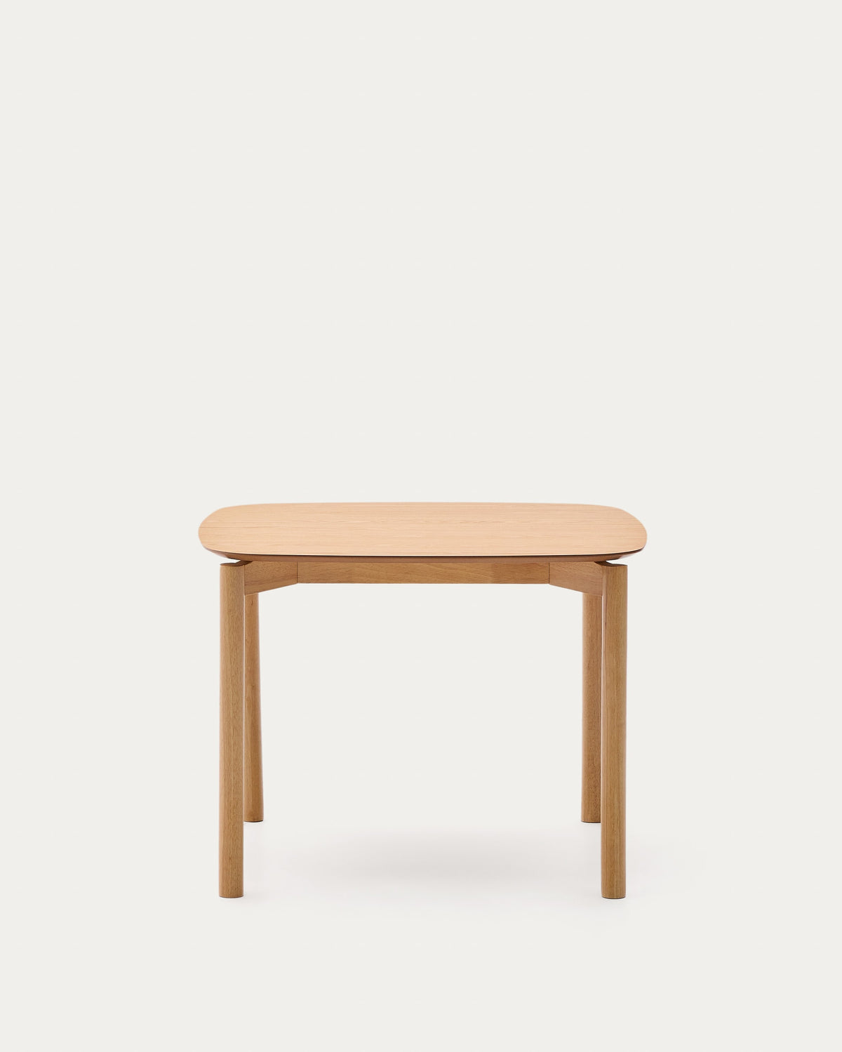Japandi Beistelltisch Quadra – Holzwerkstoff, Natur, 100 × 100 cm – Produktansicht