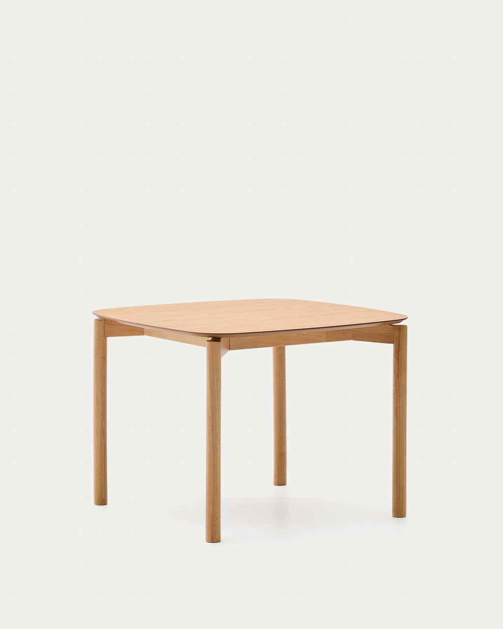 Japandi Beistelltisch Quadra – Holzwerkstoff, Natur, 100 × 100 cm – weitere Ansicht