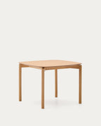 Japandi Beistelltisch Quadra – Holzwerkstoff, Natur, 100 × 100 cm – weitere Ansicht