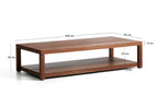 Japandi Couchtisch Norani – Akazie, Braun, 150 × 70 cm – weitere Ansicht