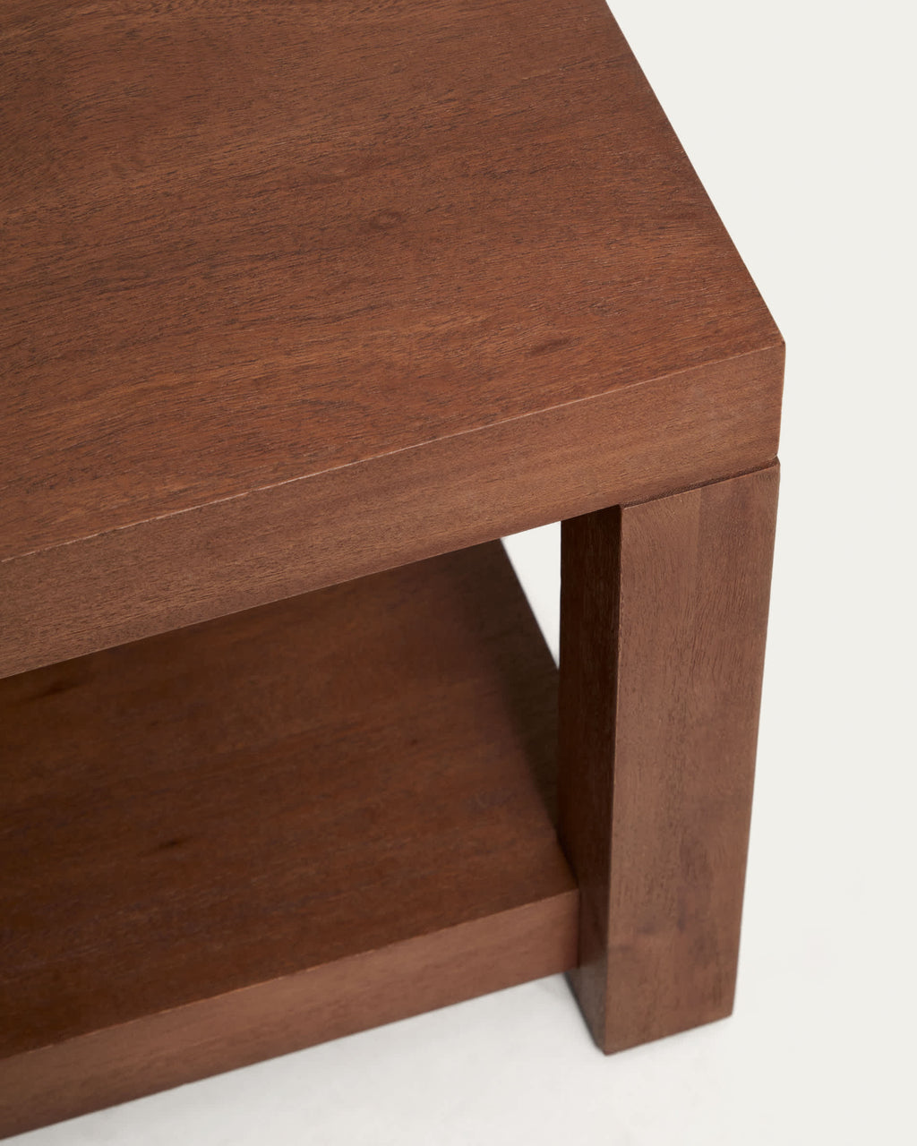 Japandi Beistelltisch Norani – Akazie, Braun, 90 × 90 cm – weitere Ansicht