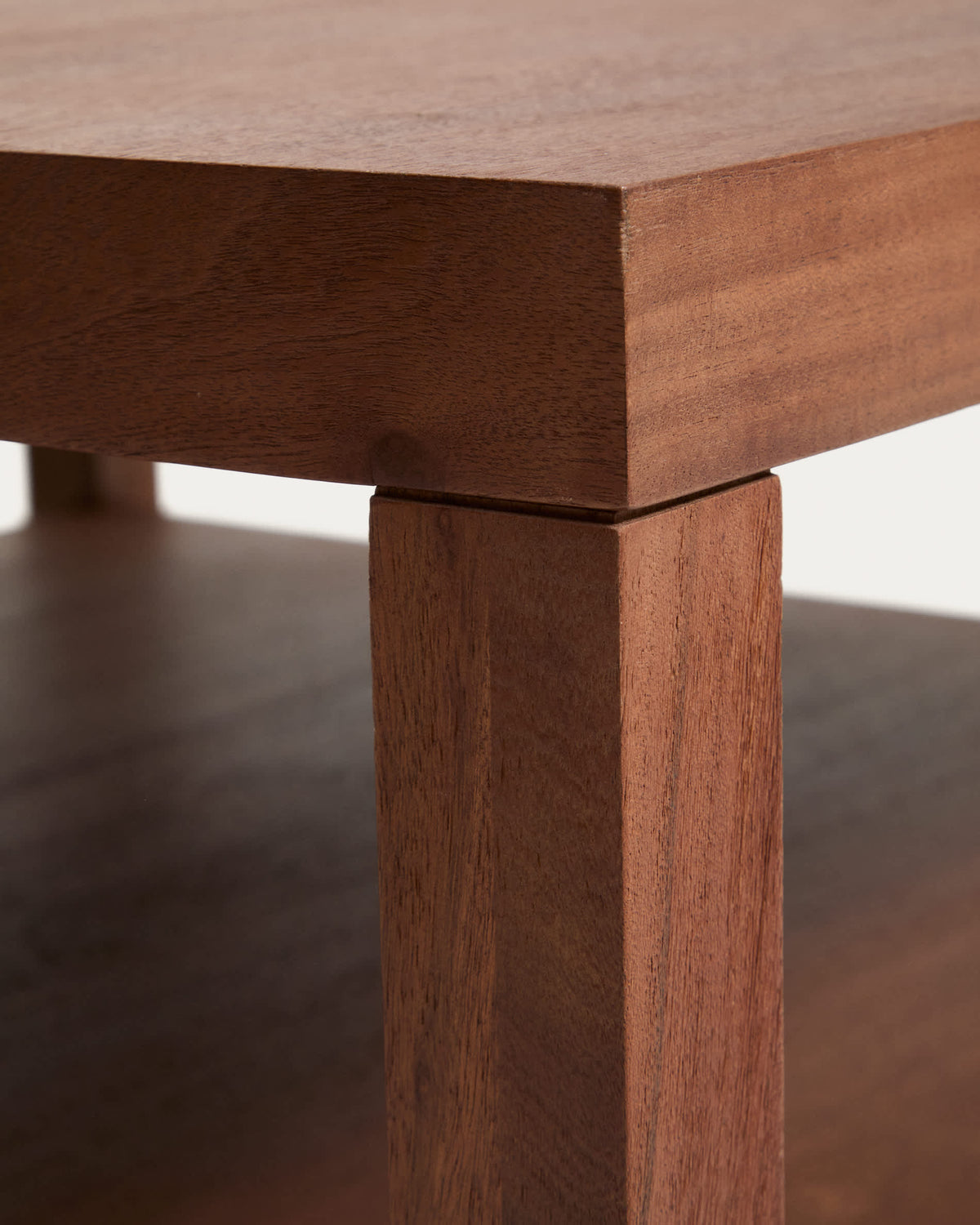 Japandi Beistelltisch Norani – Akazie, Braun, 90 × 90 cm – weitere Ansicht