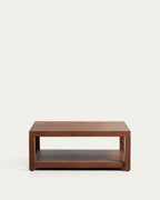 Japandi Beistelltisch Norani – Akazie, Braun, 90 × 90 cm – Produktansicht