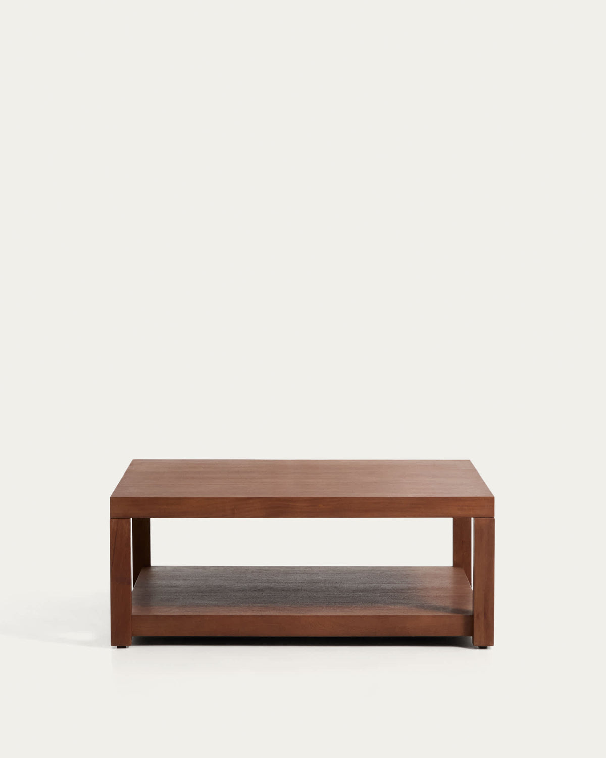 Japandi Beistelltisch Norani – Akazie, Braun, 90 × 90 cm – Produktansicht