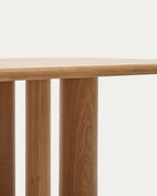 Japandi Esstisch Mailen – Eschenfurnier, Natur, Ø 220 × 105 cm – weitere Ansicht