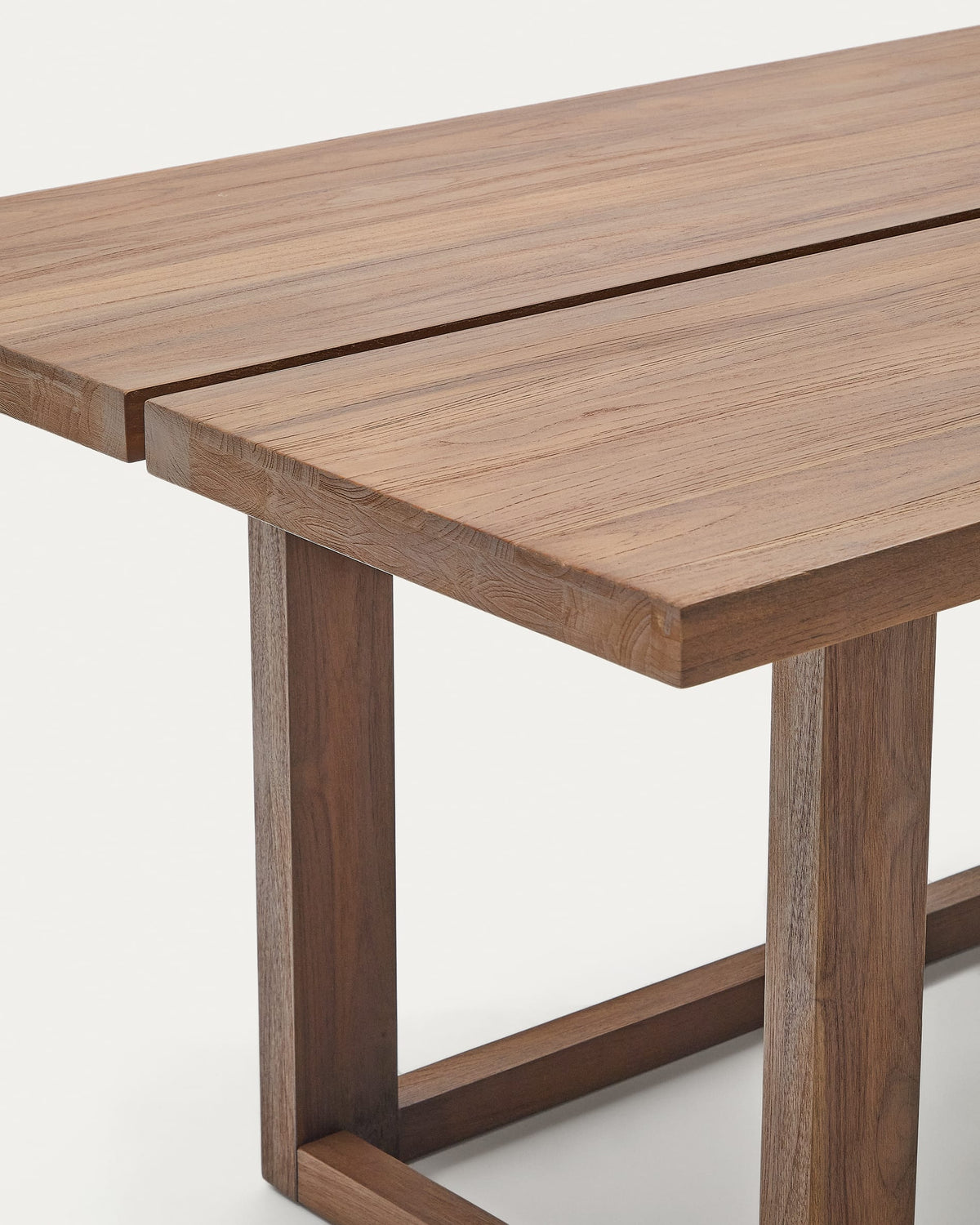 Japandi Esstisch Sashi – Teakholz, Braun, 220 × 100 cm – weitere Ansicht