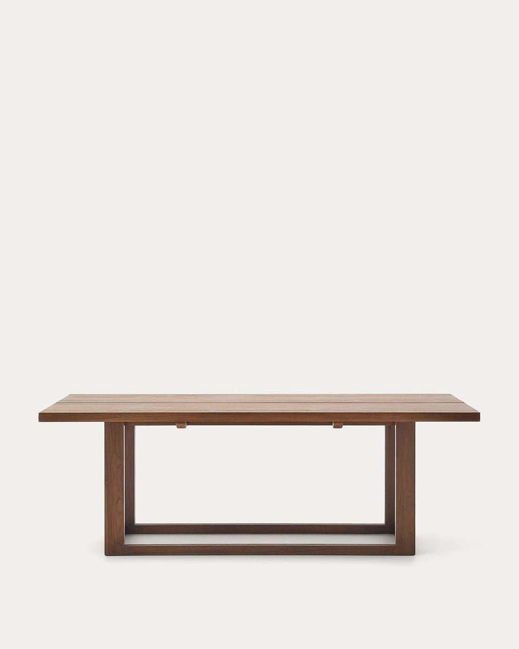 Japandi Esstisch Sashi – Teakholz, Braun, 220 × 100 cm – Produktansicht