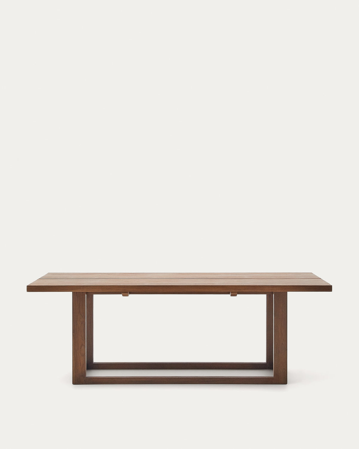 Japandi Esstisch Sashi – Teakholz, Braun, 220 × 100 cm – Produktansicht