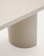 Japandi Esstisch Nealy – Holzwerkstoff, Weiß, 200 × 100 cm – weitere Ansicht