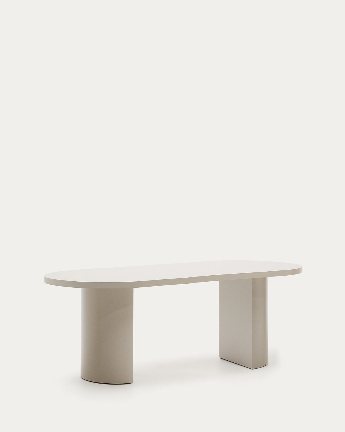 Japandi Esstisch Nealy – Holzwerkstoff, Weiß, 200 × 100 cm – weitere Ansicht