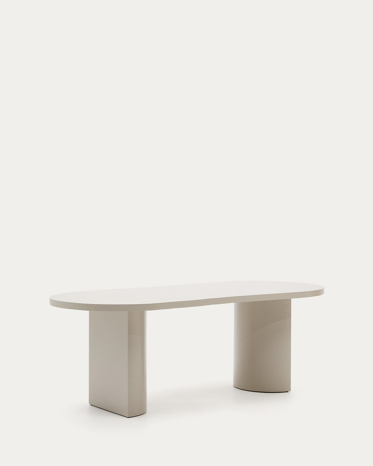Japandi Esstisch Nealy – Holzwerkstoff, Weiß, 200 × 100 cm – weitere Ansicht