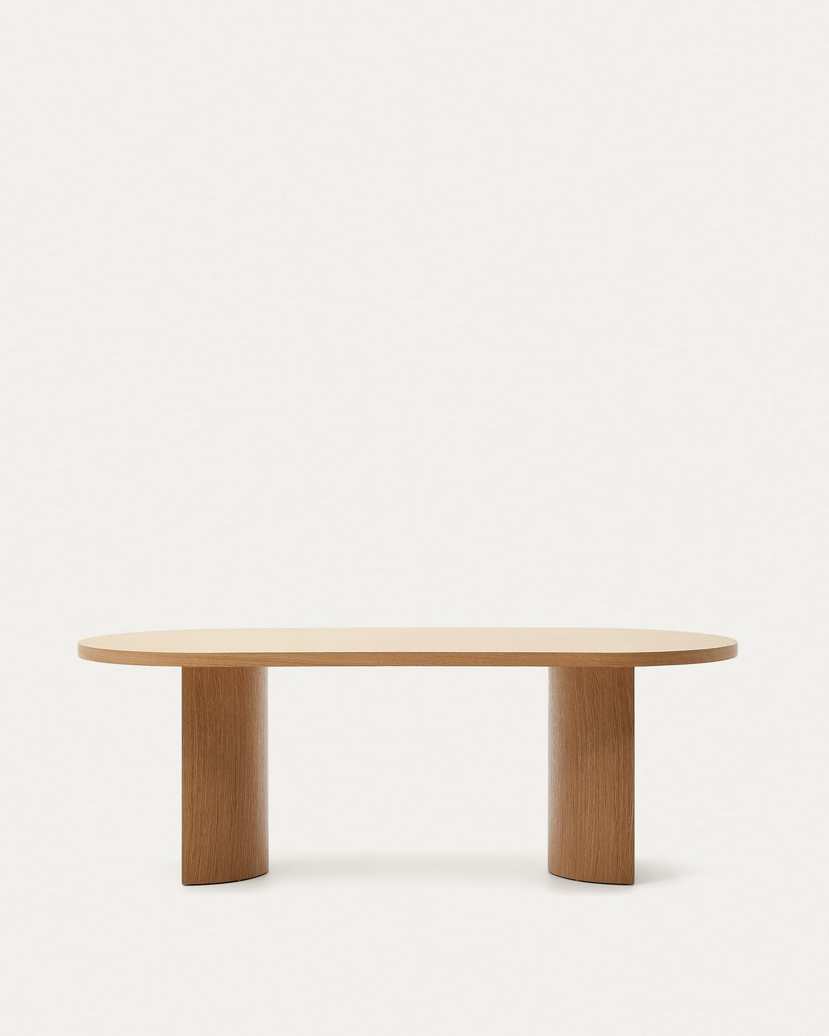 Japandi Esstisch Nealy – Eichenfurnier, Natur, 200 × 100 cm – weitere Ansicht