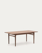 Japandi Ausziehtisch Elan – Massivholz, Natur, 200–260 × 100 cm – weitere Ansicht