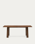 Japandi Ausziehtisch Arlen – Eiche, Nussbaum, 200–250 × 95 cm – Produktansicht