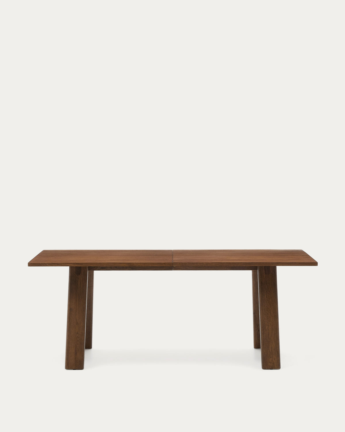 Japandi Ausziehtisch Arlen – Eiche, Nussbaum, 200–250 × 95 cm – Produktansicht