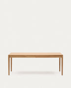 Japandi Ausziehtisch Lenon – Eiche, Natur, 200–280 × 90 cm – Produktansicht