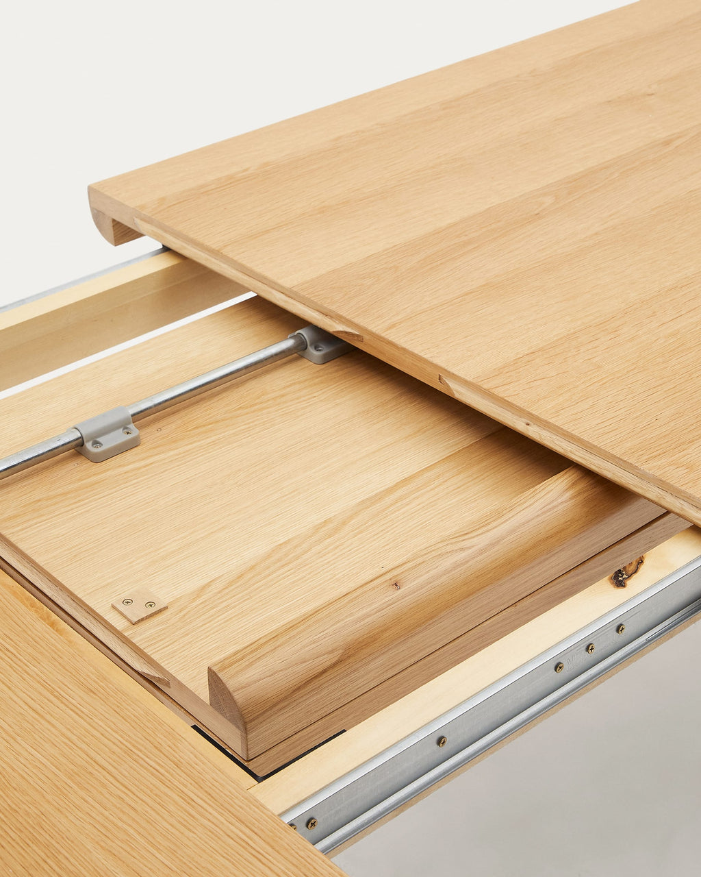 Japandi Ausziehtisch Jondal – Eichenfurnier, Natur, 200–286 × 100 cm – weitere Ansicht