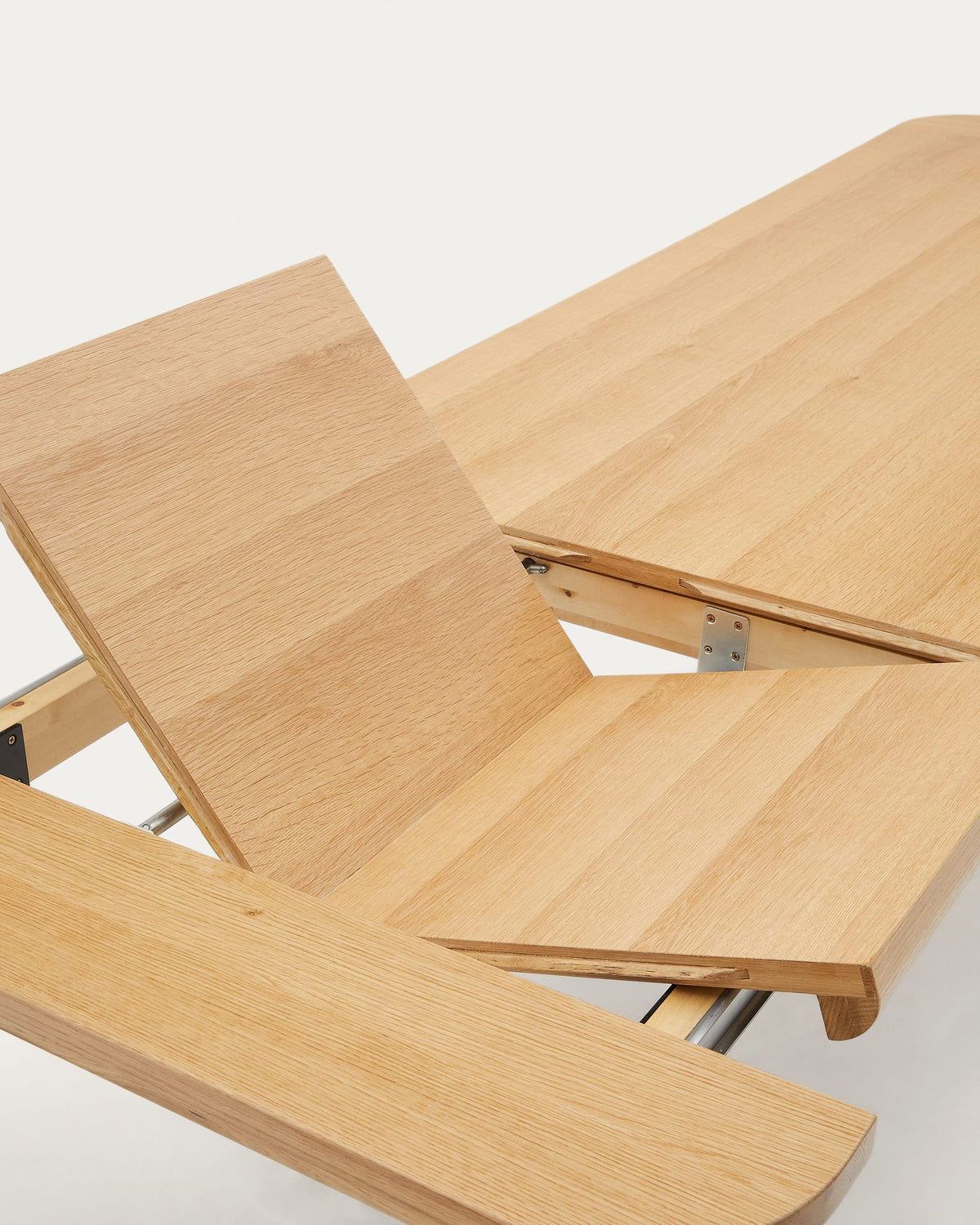 Japandi Ausziehtisch Jondal – Eichenfurnier, Natur, 200–286 × 100 cm – weitere Ansicht