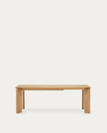 Japandi Ausziehtisch Jondal – Eichenfurnier, Natur, 200–286 × 100 cm – Produktansicht