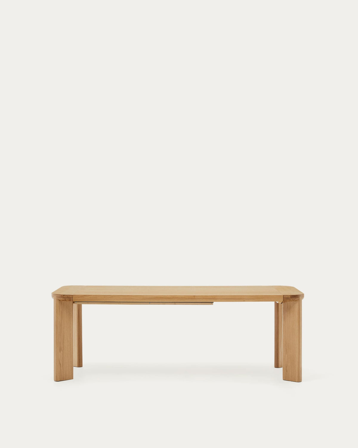 Japandi Ausziehtisch Jondal – Eichenfurnier, Natur, 200–286 × 100 cm – Produktansicht