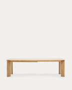 Japandi Ausziehtisch Jondal – Eichenfurnier, Natur, 200–286 × 100 cm – weitere Ansicht