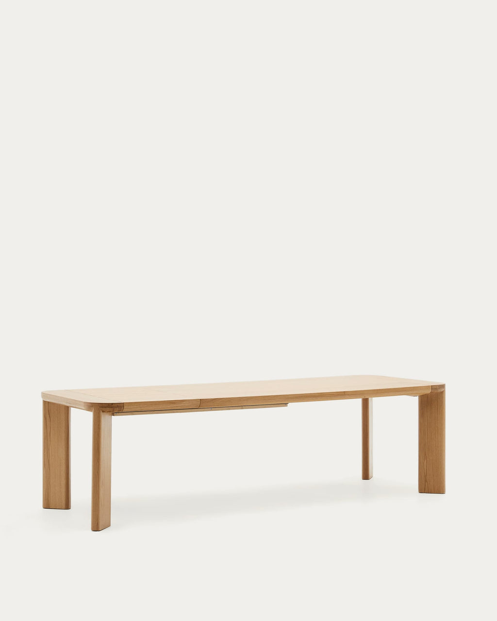Japandi Ausziehtisch Jondal – Eichenfurnier, Natur, 200–286 × 100 cm – weitere Ansicht